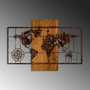 Wallity World Map With Compass 5
